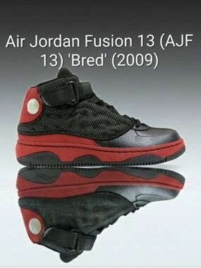 Air Jordan 13 Retro Fusion  (AJF 13) Rare "Bred" (2009) Mens 10.5 EUC W/Hangtag